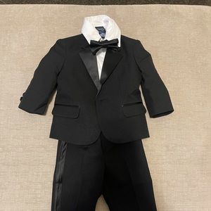 Nautica Black 12M 4 piece boys suit set